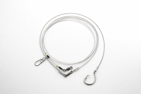 13/0 Shark Fishing Rig - Heavy-Duty Wire Leader